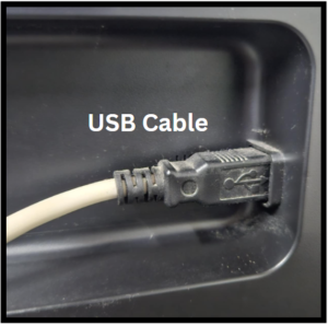 The printer must be connected to PC using USB cable