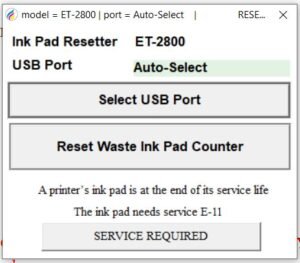 ET-2800 INKPAD RESETTER